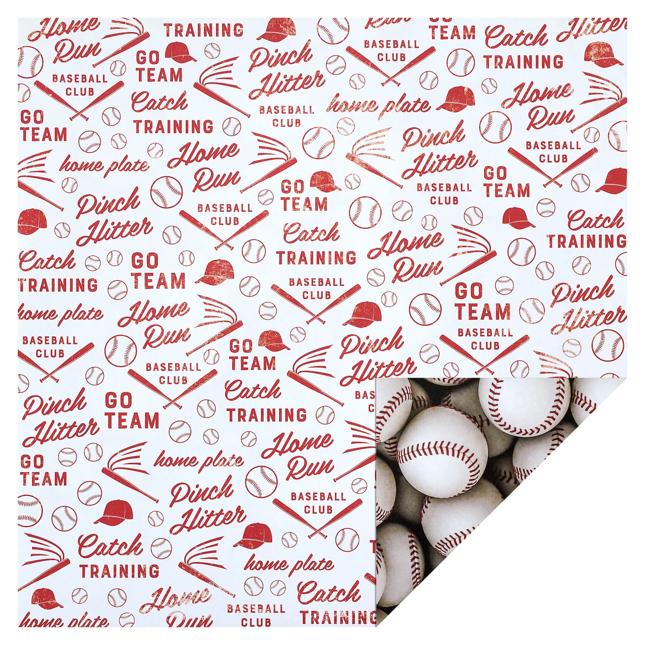 Baseball Double-Sided Cardstock Paper by Recollections™, 12" x 12"